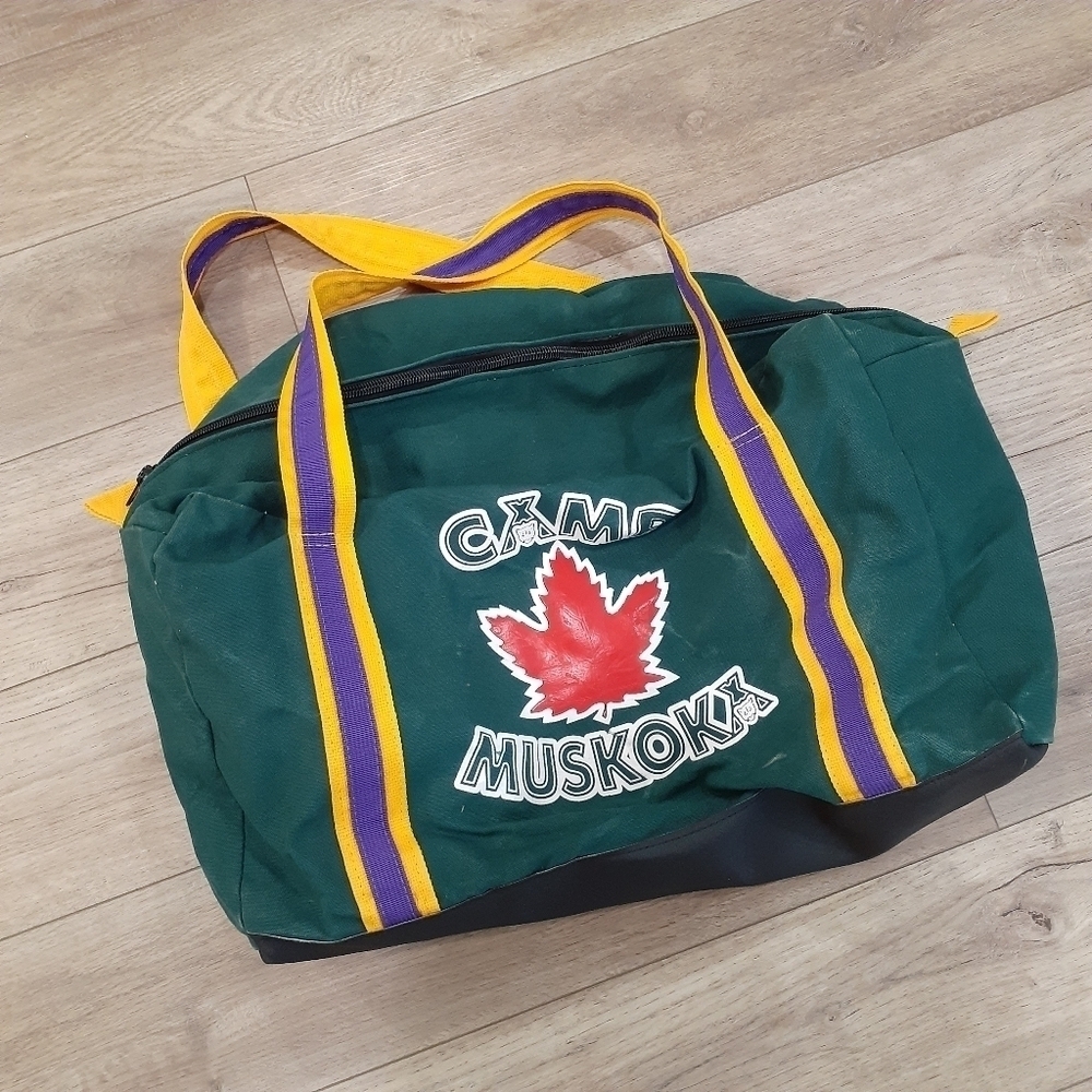 Retro Camp Muskoka Cottagecore Canvas Dufflebag - Picture 9 of 10